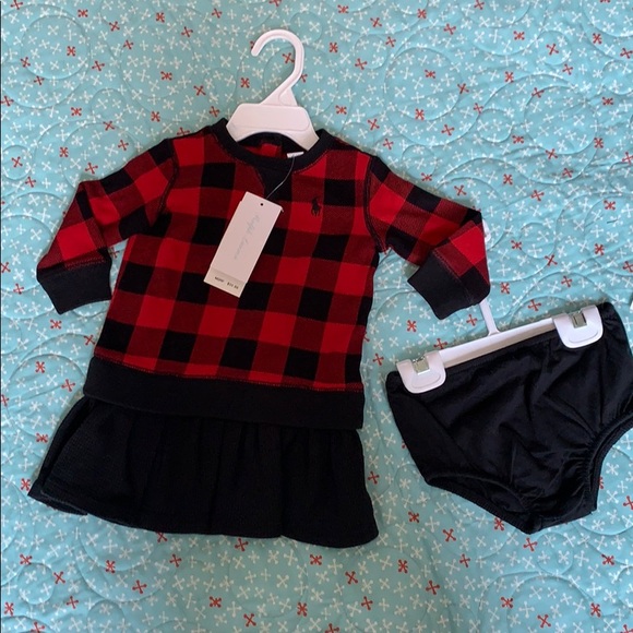 Ralph Lauren 2 Piece Dress and Bloomers Set - Picture 1 of 7